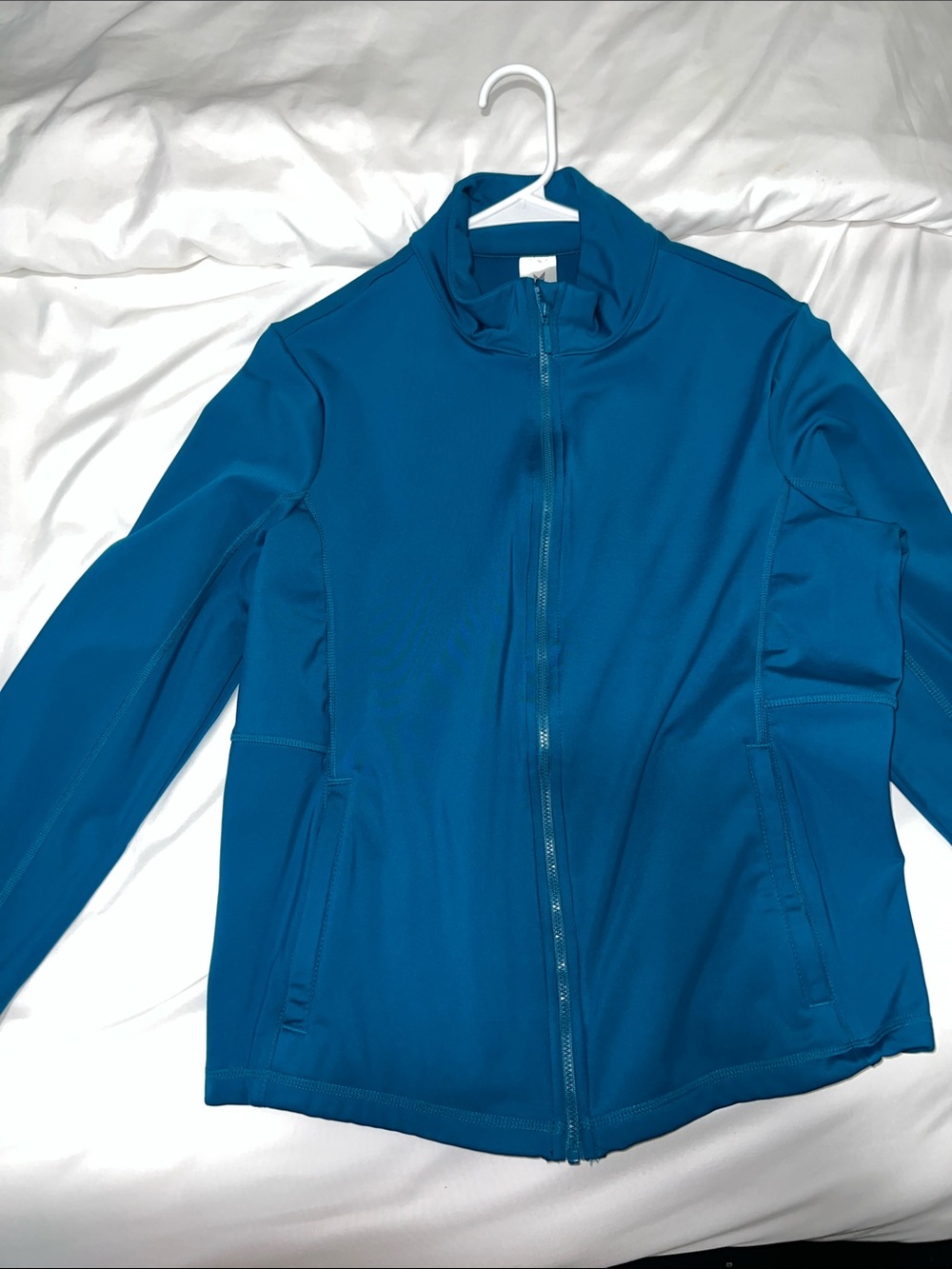 Teal Full-Zip Athletic Jacket
